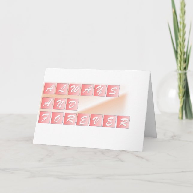 Kärlek/Alla hjärtans dagskort Helgkort (Framsida)