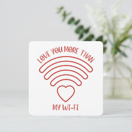 Kärlek - Alla hjärtans dagskort Tack Kort