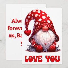 Kärlek - Alla hjärtans dagskort Tack Kort