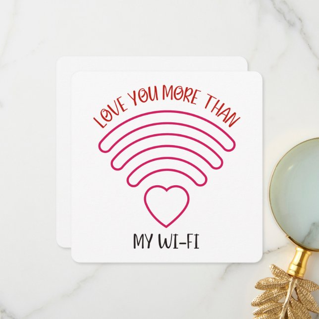 Kärlek - Alla hjärtans dagskort Tack Kort (Fram/Back In Situ)