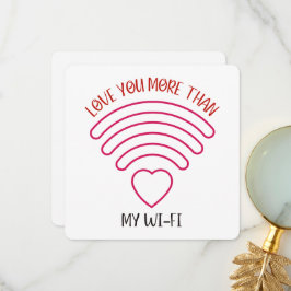 Kärlek - Alla hjärtans dagskort Tack Kort