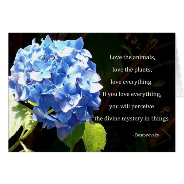 Kärlek allt hälsningskort (Framsidan Horizontal)