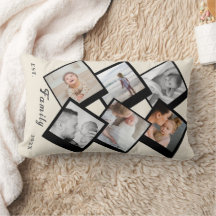 Kärlek Alltid – Anpassad Familjefotocollage Kudd