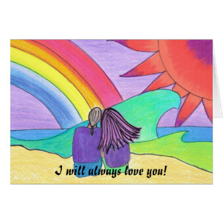 Kärlek Alltid för avgående Hälsningskort