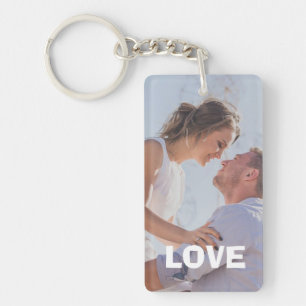 Kärlek alltid & för evigtpersonligfoto Keychain