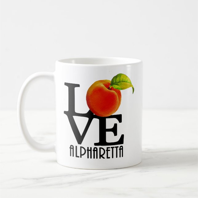 KÄRLEK Alpharetta Georgia 11oz Kaffemugg (Vänster)