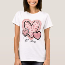 Kärlek Always Rosa Glam Hearts Chic Alla hjärtans 