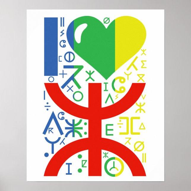 Kärlek amazigh poster (Framsidan)