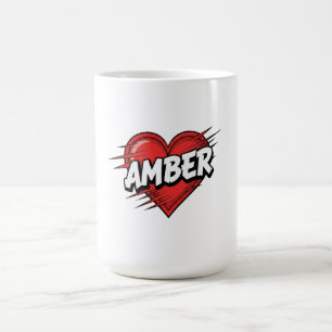 Kärlek Amber Kaffemugg