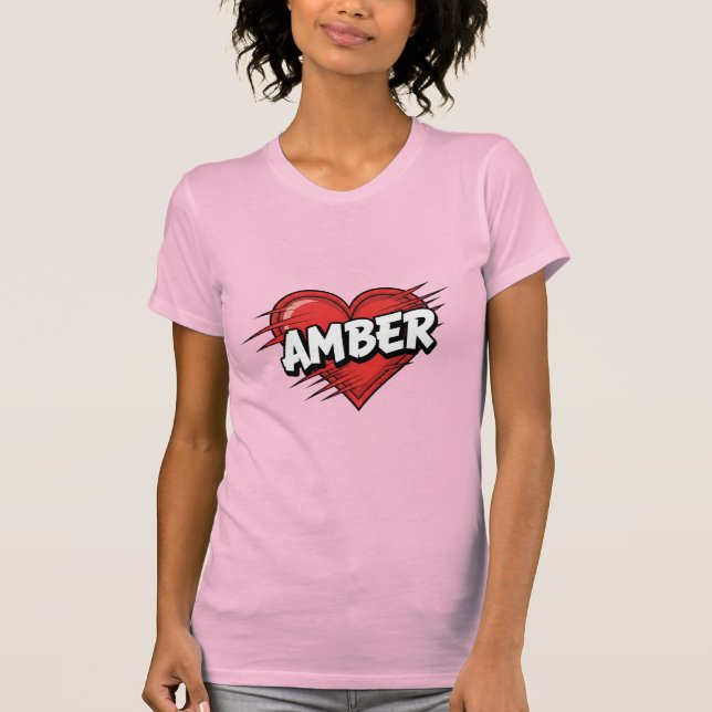 Kärlek Amber T-Shirt (Framsida)