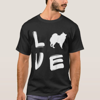Kärlek American Eskimo Hund Eskie T Shirt
