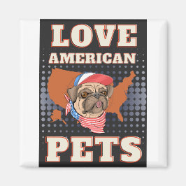 KÄRLEK AMERICAN PETS MAGNET
