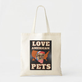 KÄRLEK AMERICAN PETS TYGKASSE