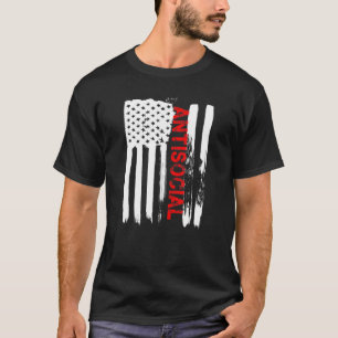 Kärlek Amerika är jag antisocial T Shirt Funny Usa