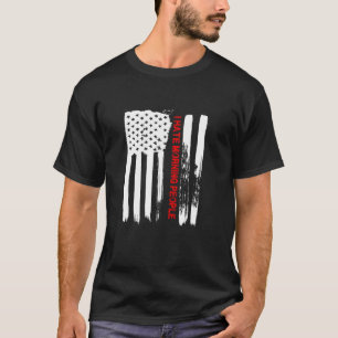 Kärlek Amerika I Hate Morgons POfle Funny USA Gift T Shirt