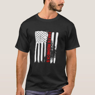 Kärlek Amerika I Hate Rednecks Funny USA flagga Gi T Shirt