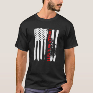 Kärlek Amerika I Verkligen Hate Cats Funny USA fla T Shirt