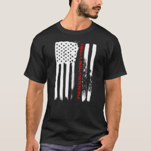 Kärlek Amerika I Verkligen Hate People T USA flagg Shirt