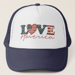 KÄRLEK Amerika Independence day Keps