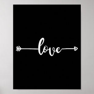 Kärlek Amor Pil Valentines Dag Kärlek Hjärta Par Poster