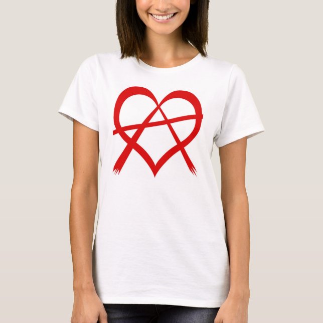 Kärlek Anarchy Tee Shirt (Framsida)