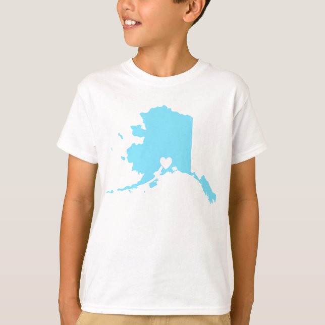 Kärlek Anchorage Alaska Tee Shirt (Framsida)