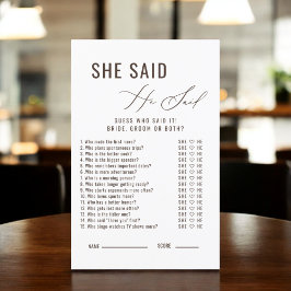 Kärlek andas han sa att hon sa Möhippa Game