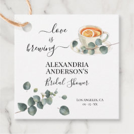 Kärlek andas Möhippa Greenery Eucalyptus Gåvor Etiketter