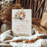Kärlek andas Möhippa kaffe och Blommigt Inbjudningar<br><div class="desc">Elegantens kalligrafi "Kärlek breder ut sig" möhippa beige blommigt kaffemedbjudan.</div>