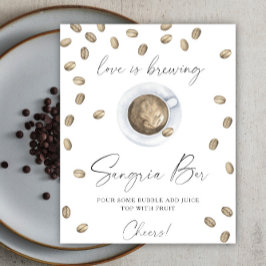 Kärlek andas Möhippa sangria pub Poster