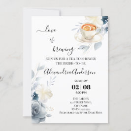 Kärlek andas Möhippa vattenfärgen Ro Inbjudningar