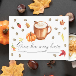 Kärlek andas Pumpkin Hur många kyssar-spel Tilläggskort