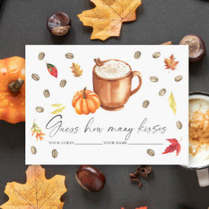 Kärlek andas Pumpkin Hur många kyssar-spel Tilläggskort