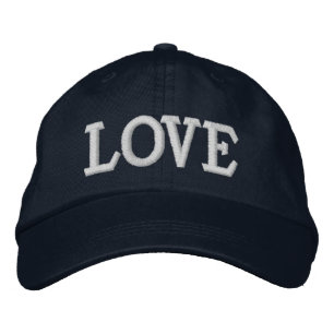 KÄRLEK (ändra slagordet) Broderad Keps