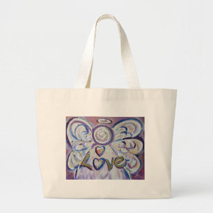 Kärlek Angel Ord Art Anpassningsbar Tote bags Jumbo Tygkasse