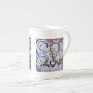 Kärlek Angel Ord Bone China Mugg Benporslin Mugg