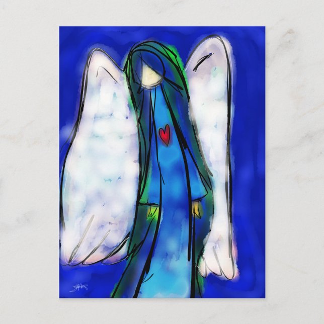 Kärlek Angel Vykort (Framsida)