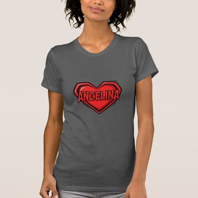 Kärlek Angelina T Shirt (Framsida)