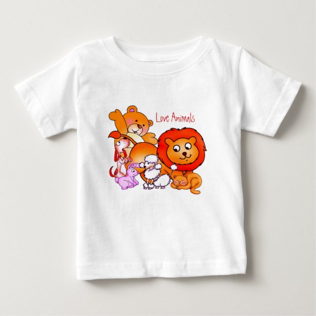 Kärlek Animals T-Shirt (Framsida)