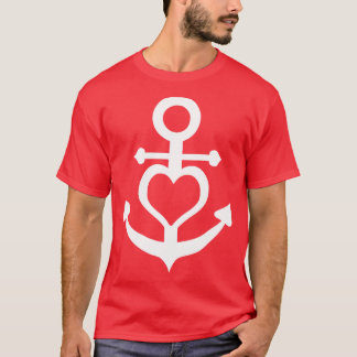 Kärlek ankor-kärleksfull sjöfartserbjudanden i par t shirt