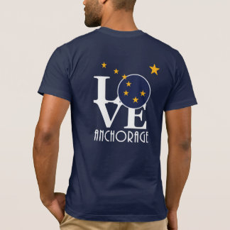 KÄRLEK ankorage Alaska (återtryck) T Shirt