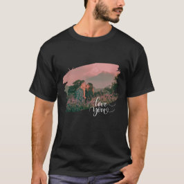 Kärlek Anpassningsbar foto för valentindagen par T Shirt
