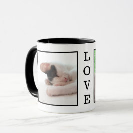 KÄRLEK Anpassningsbar Pet Photo Family Bilder Pers Mugg