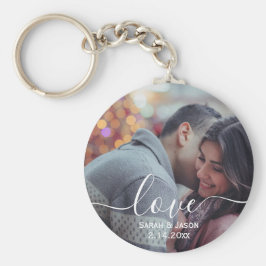 KÄRLEK | Anpassningsbar Photo Bröllop Gift Nyckelring