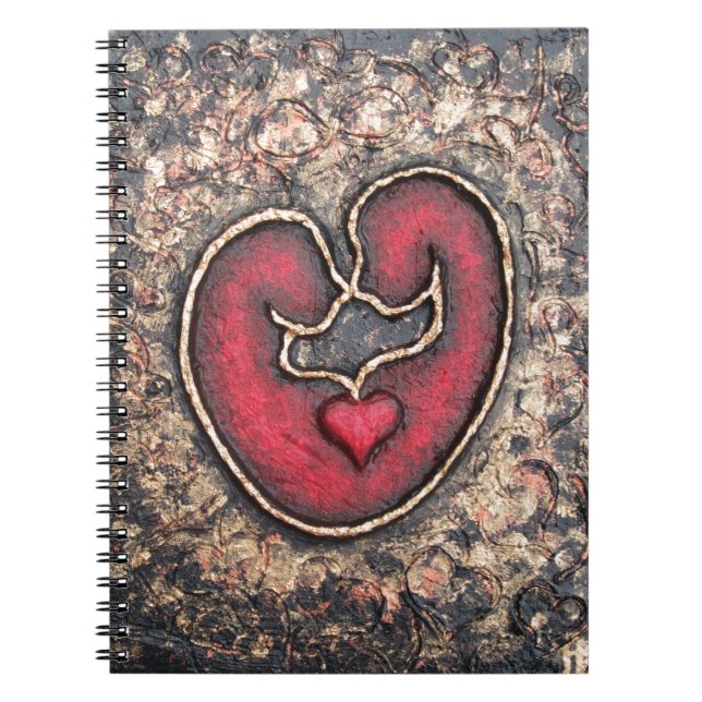 Kärlek Anteckningsbok Med Spiral (Framsidan)