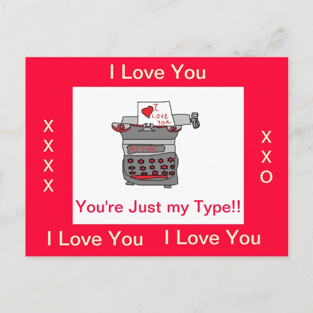 Kärlek-anteckningskort Vykort (Framsida)