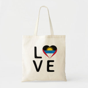 Kärlek - Antigua och Barbuda Flagga Tygkasse