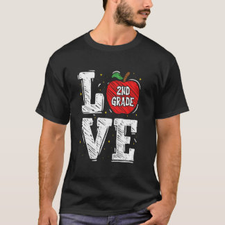 KÄRLEK Apple 2:a Klass-lärarskolan Student T Shirt