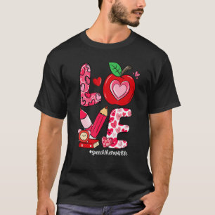 KÄRLEK Apple Heart Tal Therapist Life Valentine T Shirt