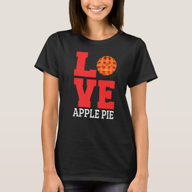Kärlek Apple Paj T Shirt (Framsida)
